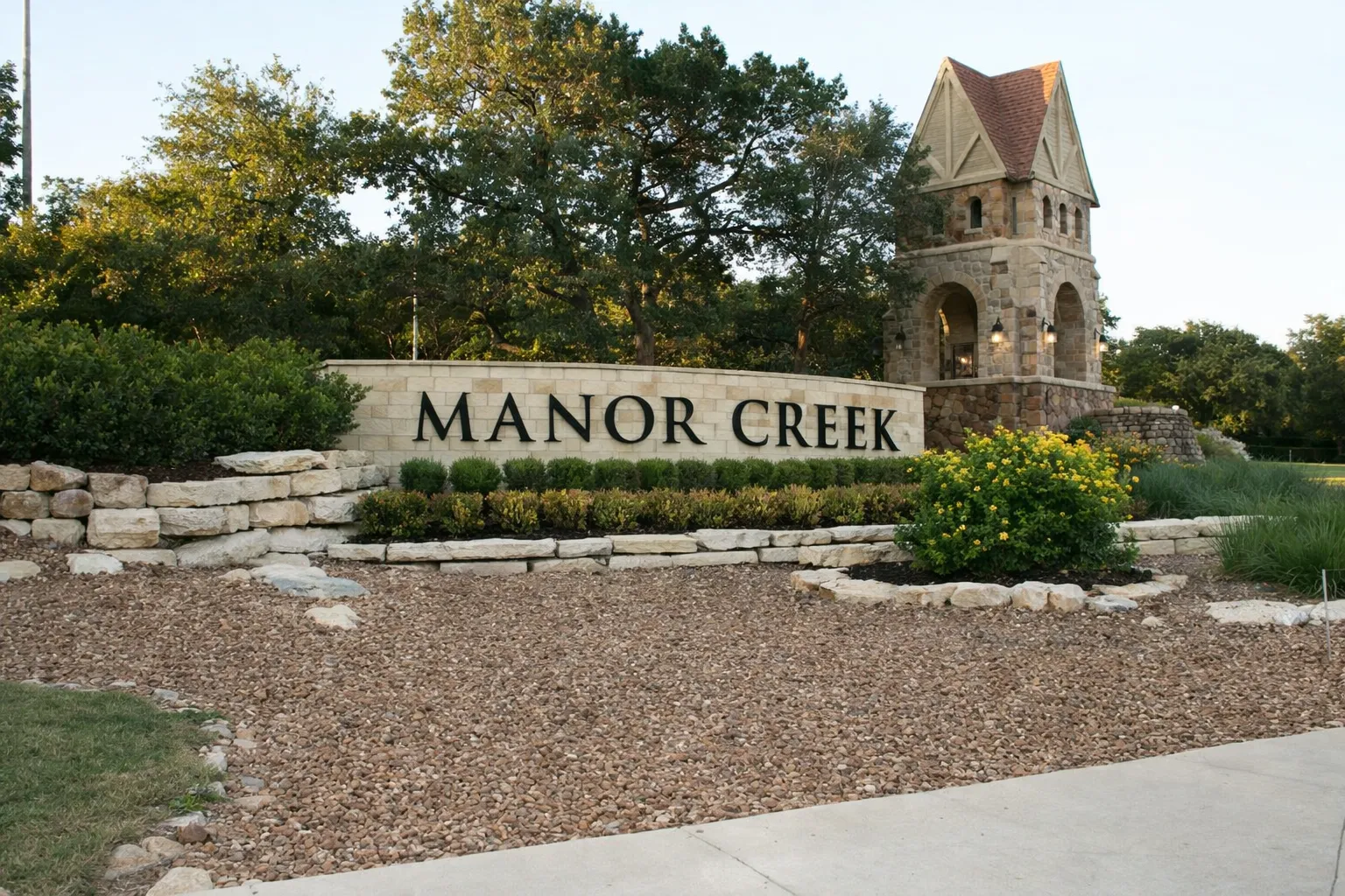 Manor Creek neighborhood homes